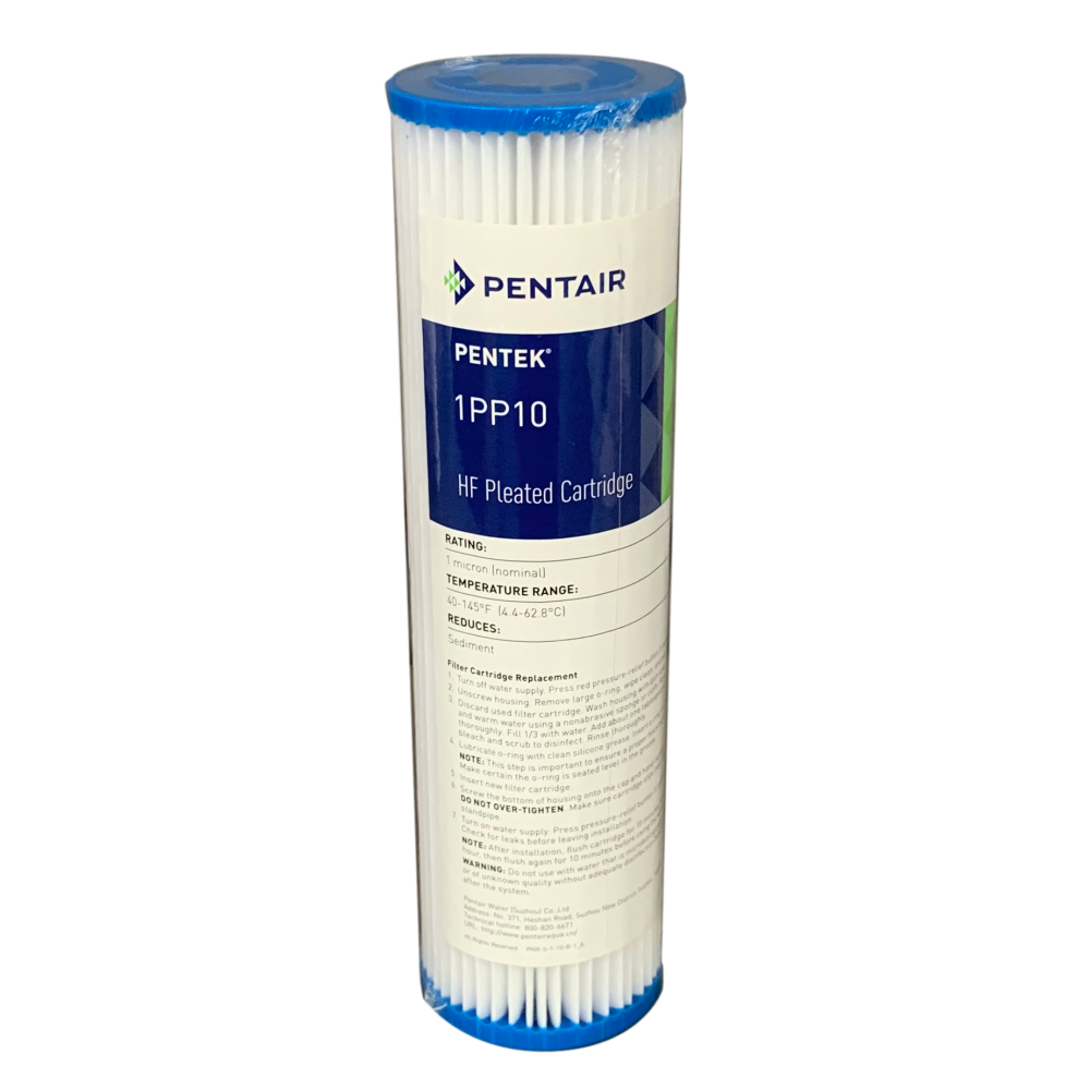 10" Polypleated Filter Cartridge 1Micron (10" x 2½")